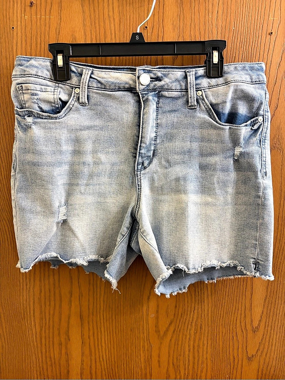 Seven brand Denim Shorts Women's Distressed Jean Shorts Blue Small